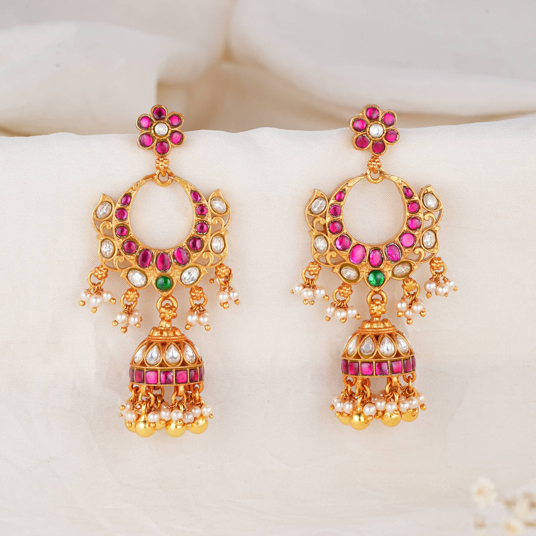 Pristine Swing Kundan Jhumkas