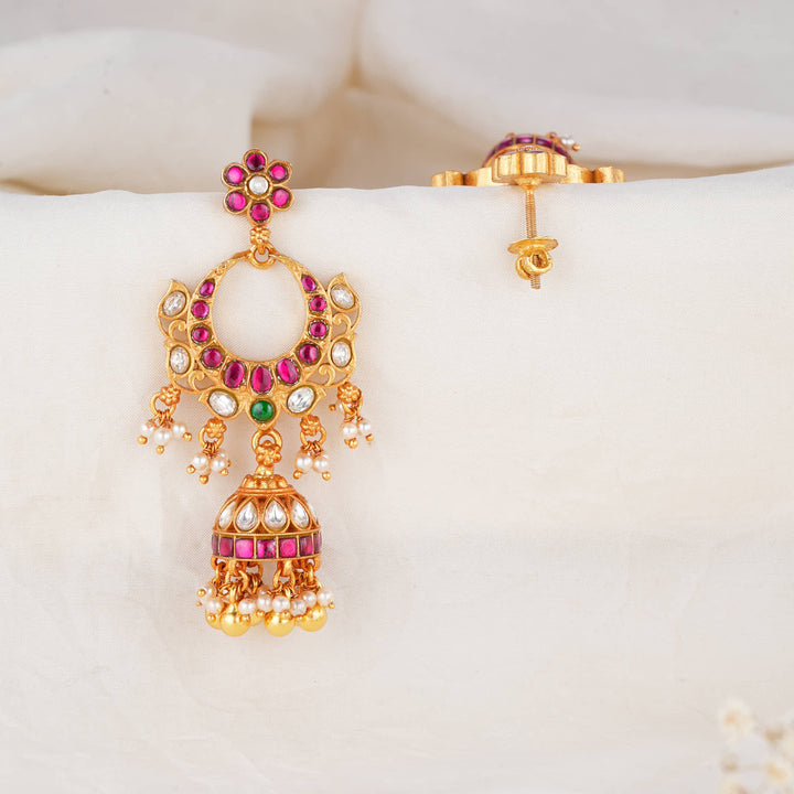 Pristine Swing Kundan Jhumkas