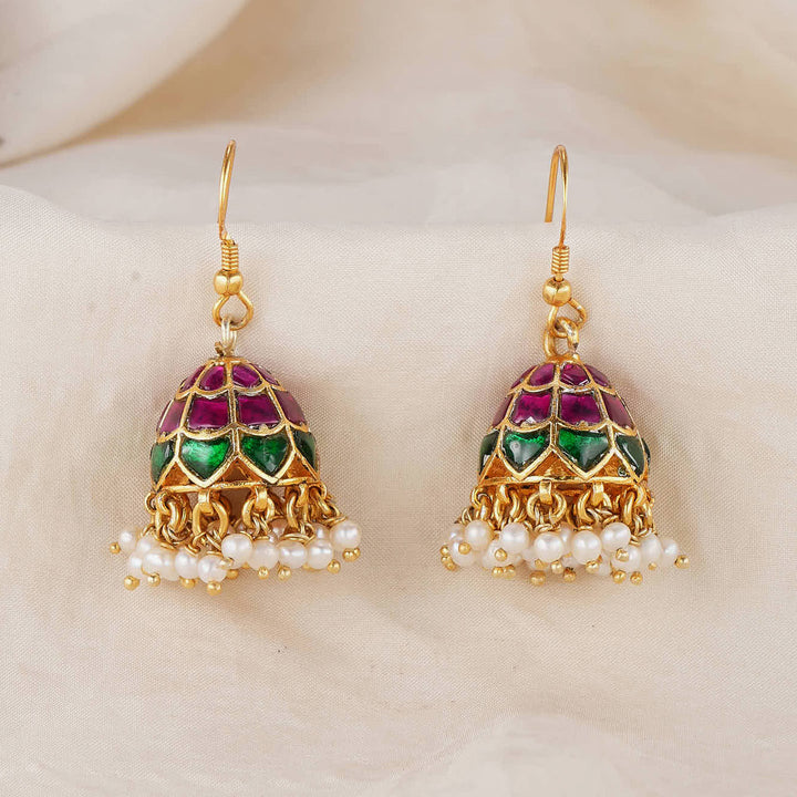 Mystic Swing Kundan Hook Jhumkas