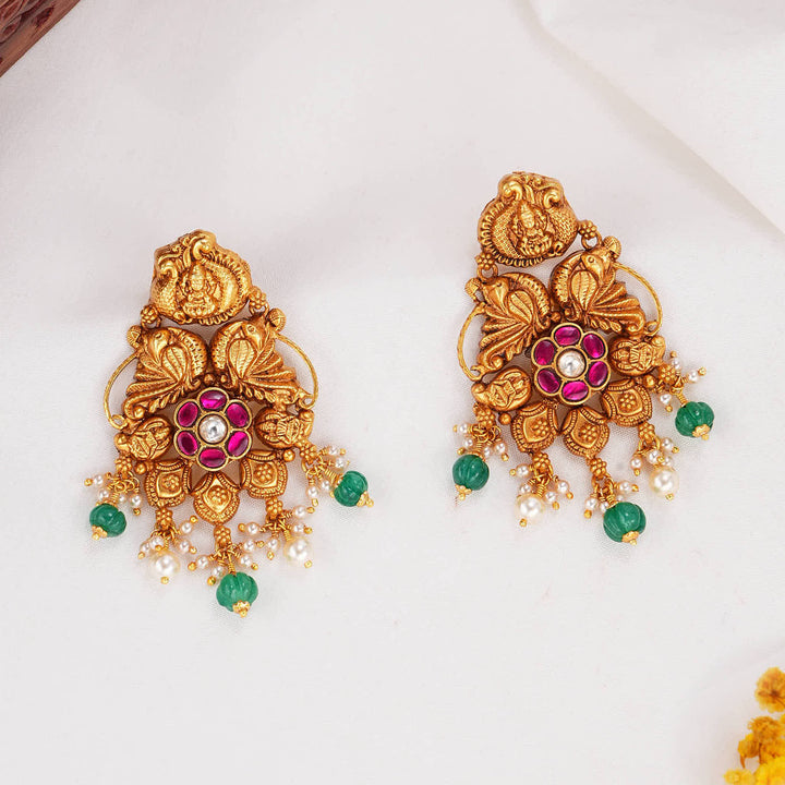 Floral Designed Nagas Earrings