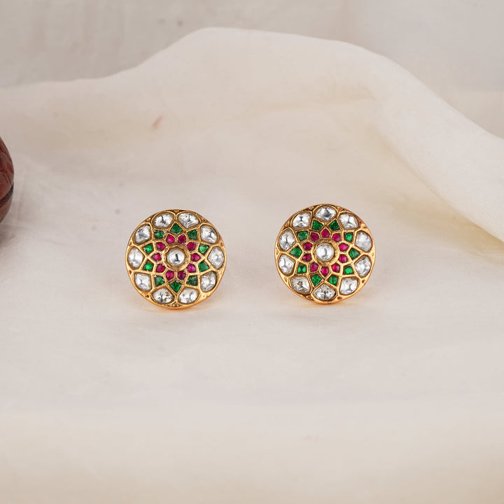Vibrant Kundan Studs