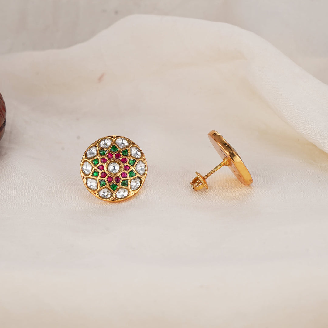 Vibrant Kundan Studs