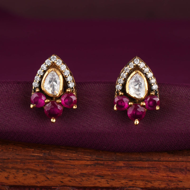 Preciously Designed Moissanite Studs