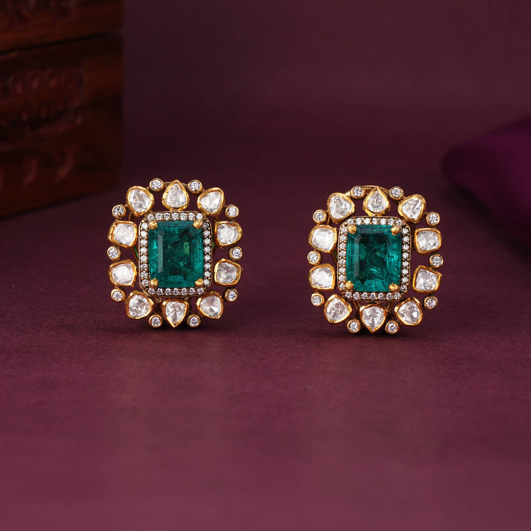 Verdant Craft Moissanite Studs