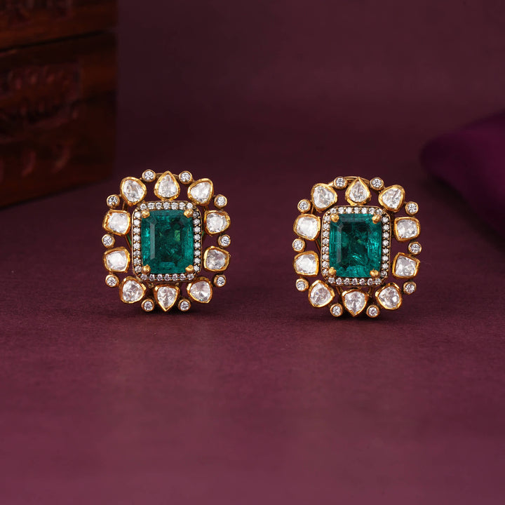 Verdant Craft Moissanite Studs