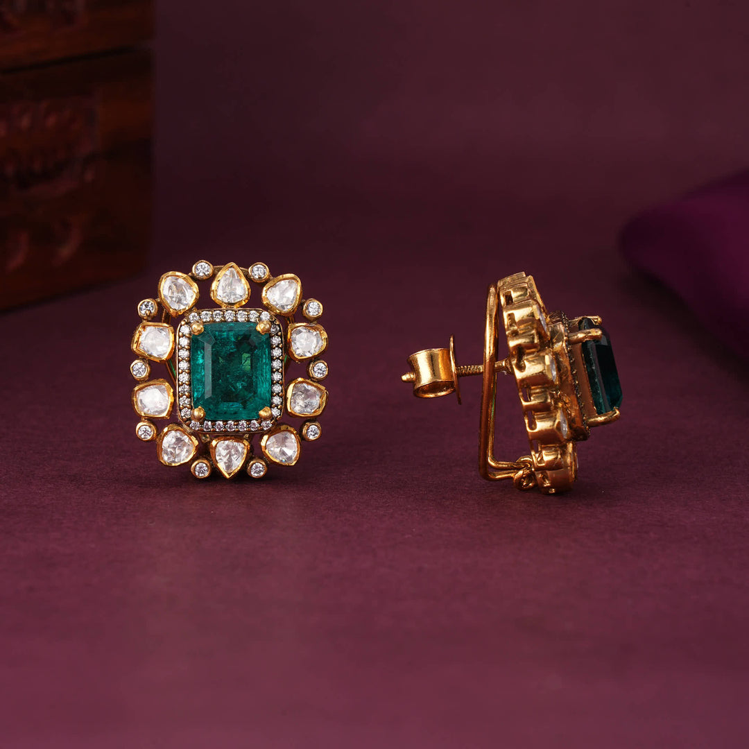 Verdant Craft Moissanite Studs