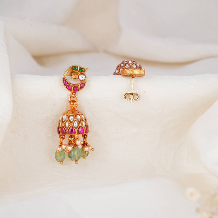 Radiant Beauty Kundan Jhumkas
