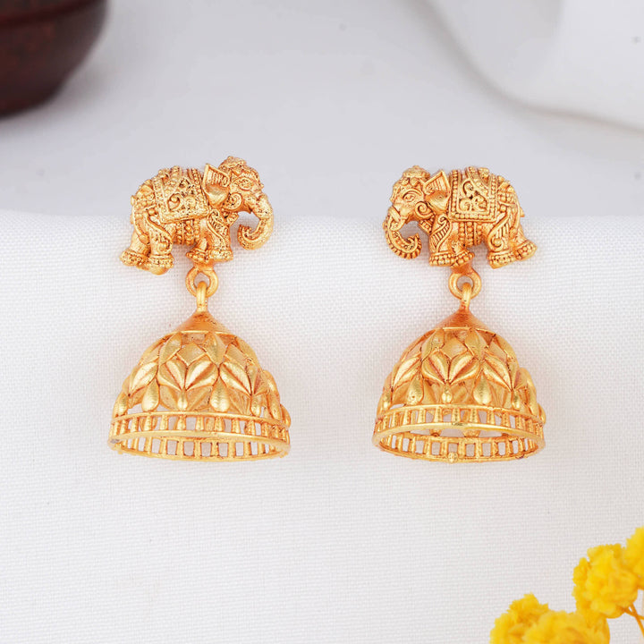 Gaja-Inspired 3D SPL Jhumkas
