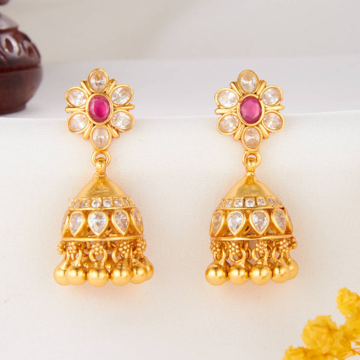 Swinging Wonder Stone Jhumkas