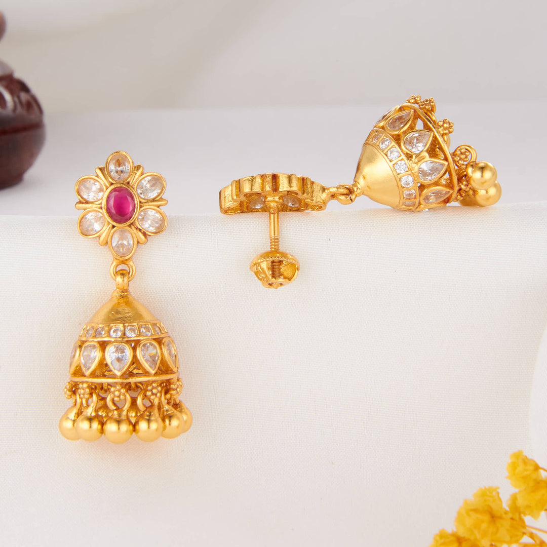 Swinging Wonder Stone Jhumkas