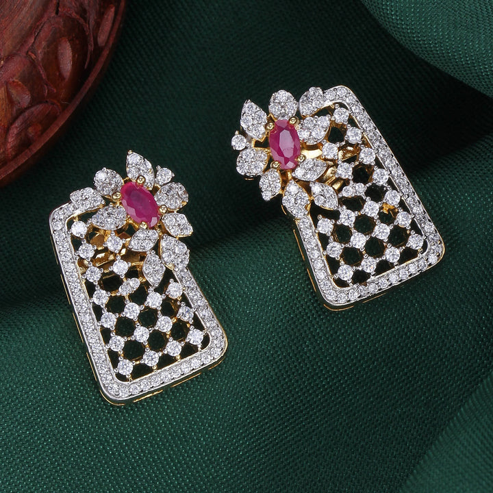 Pragina Diamond Design Studs