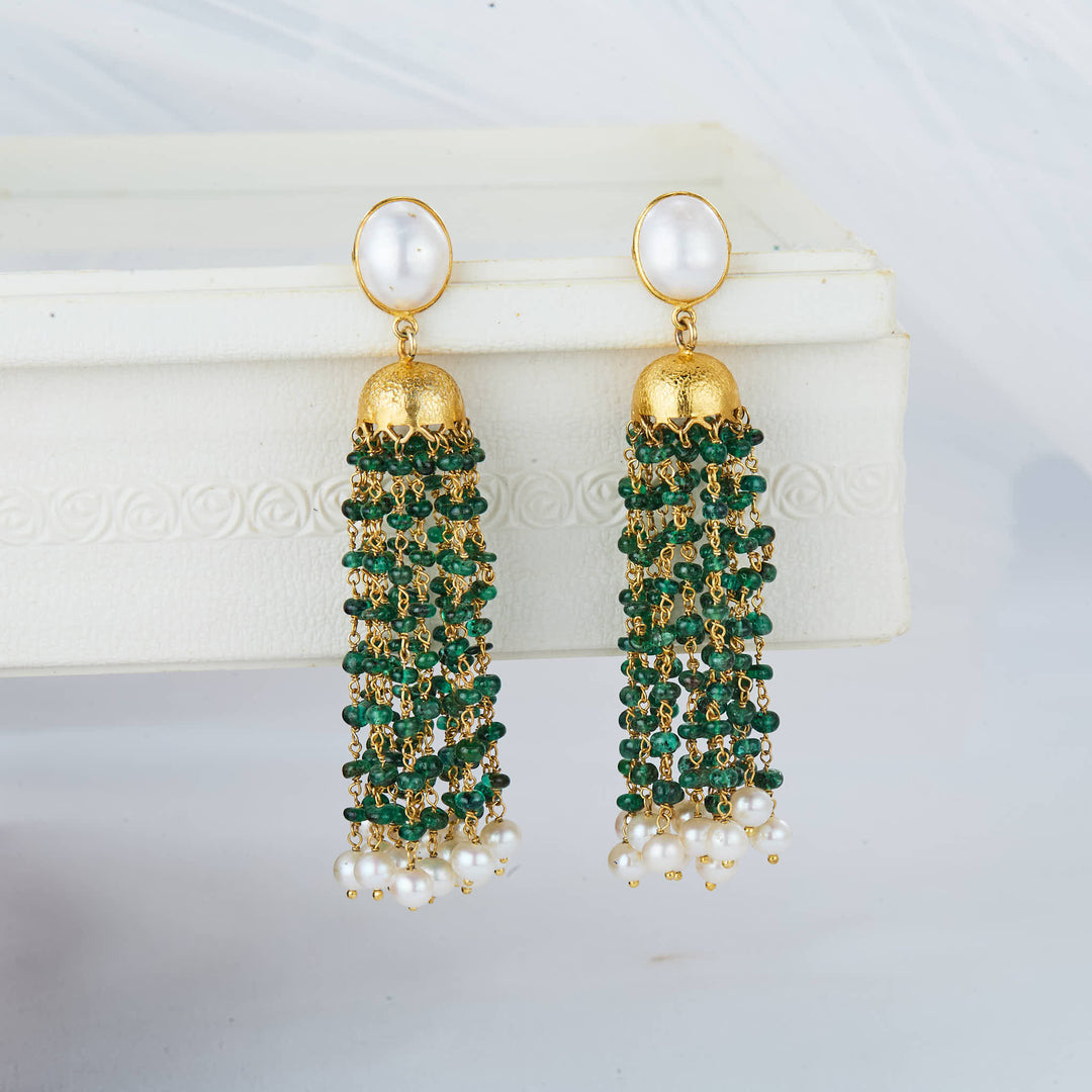 Sharvari Beads Long Earrings