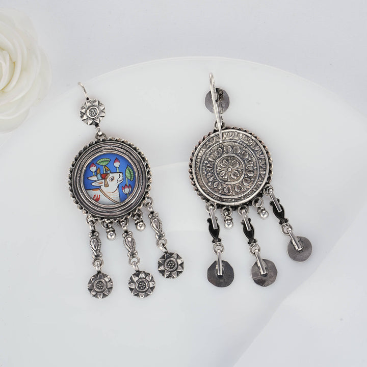 Shrinathji Pichwai Earrings