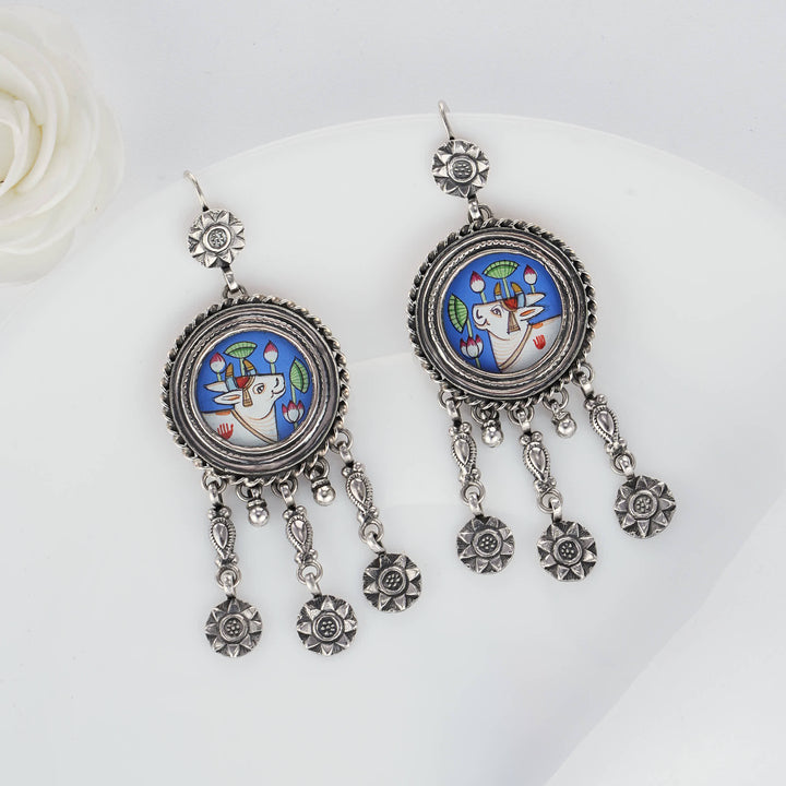 Shrinathji Pichwai Earrings