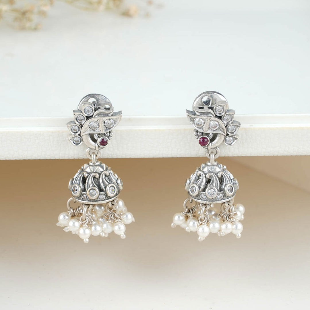 Oxidised Silver Jhumka Long Jhumkas Online Shopping Farry Oxidised