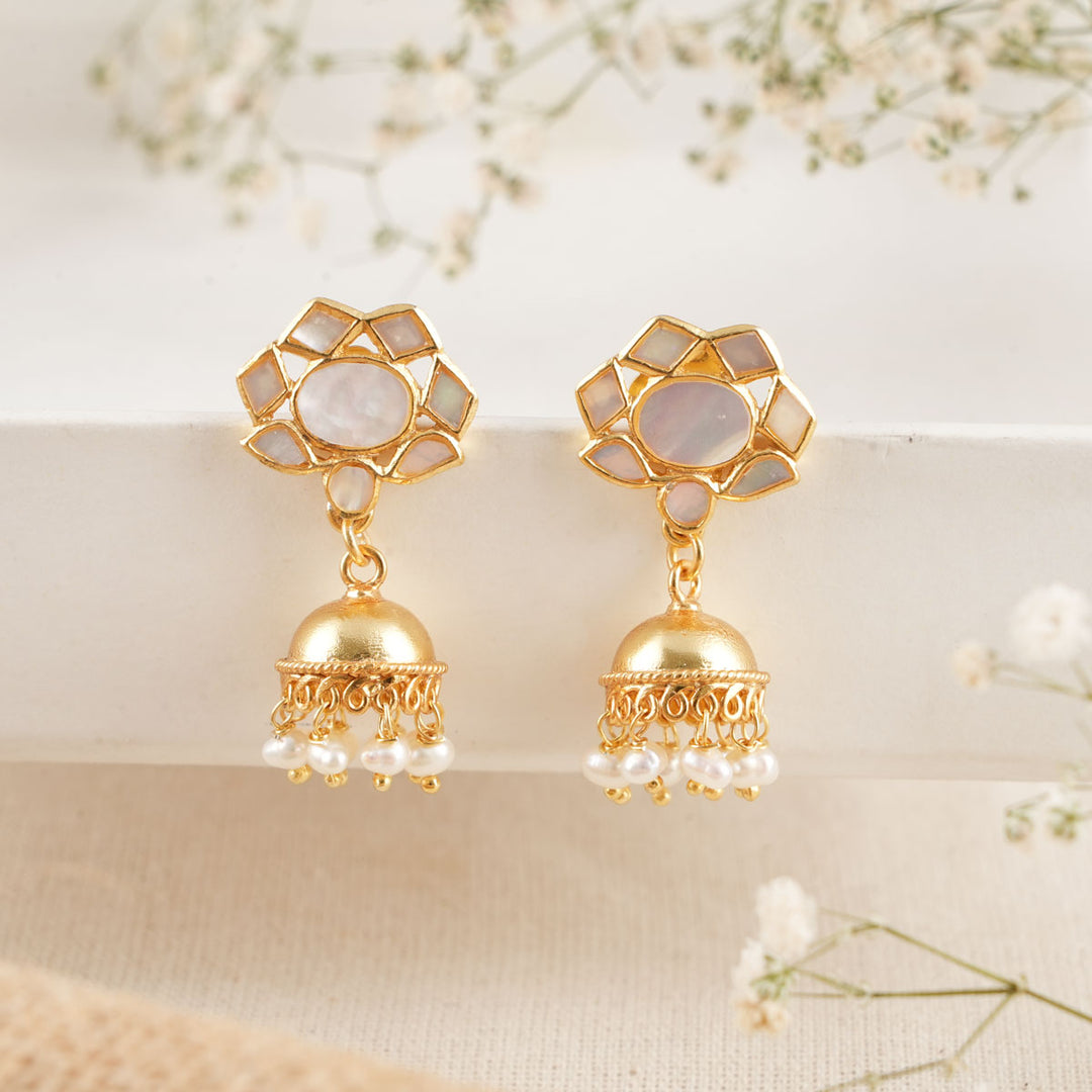 Azema Jhumka Earrings – The Amethyst Store - Main Image