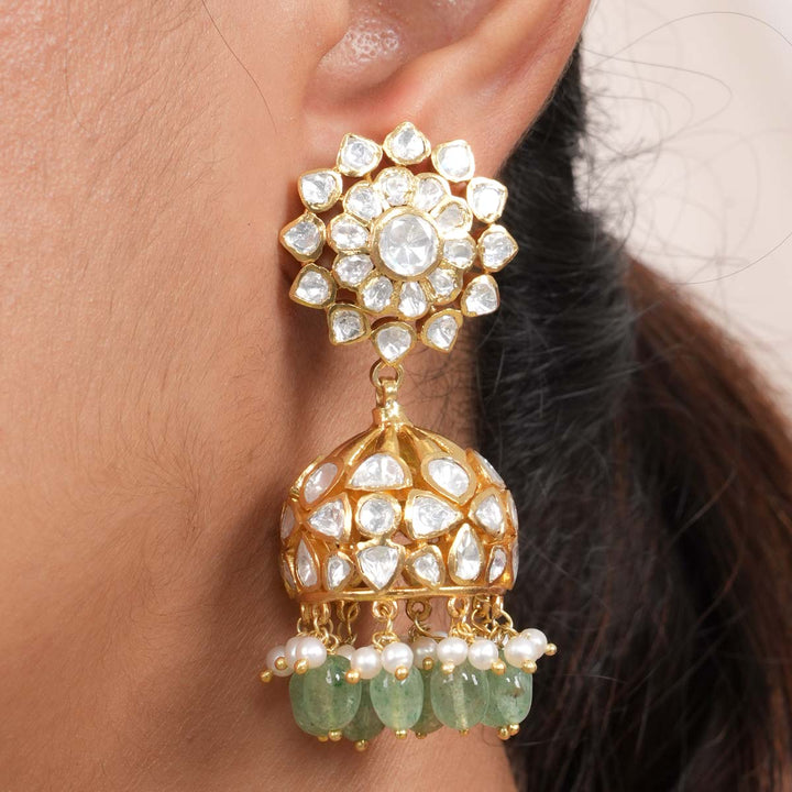 Javika Stone Jhumkas