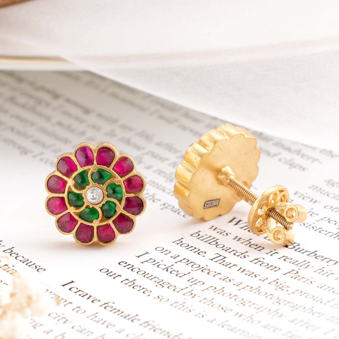 Methika Kundan Studs