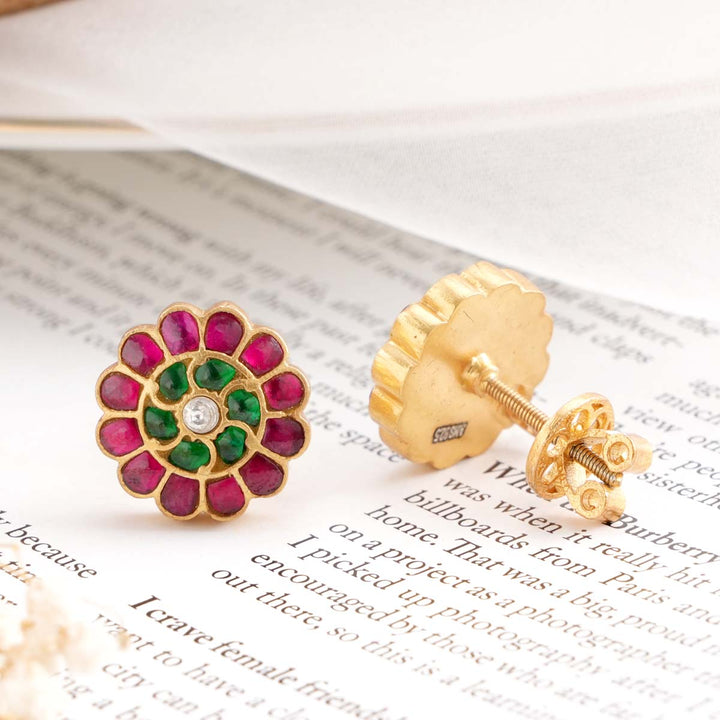 Methika Kundan Studs