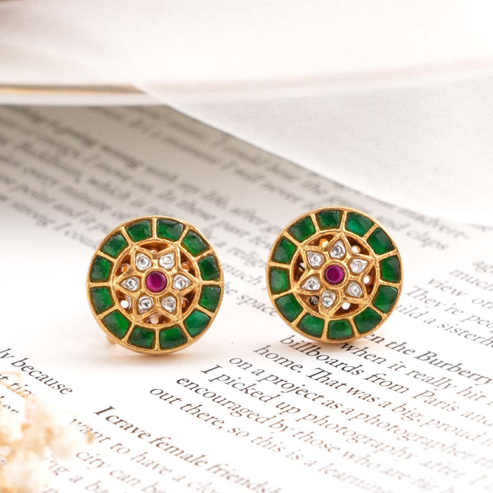 Mira Kundan Studs