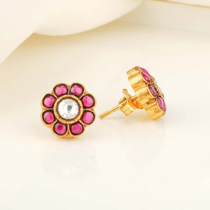 Saamith Kundan Studs - AMS-106-8445