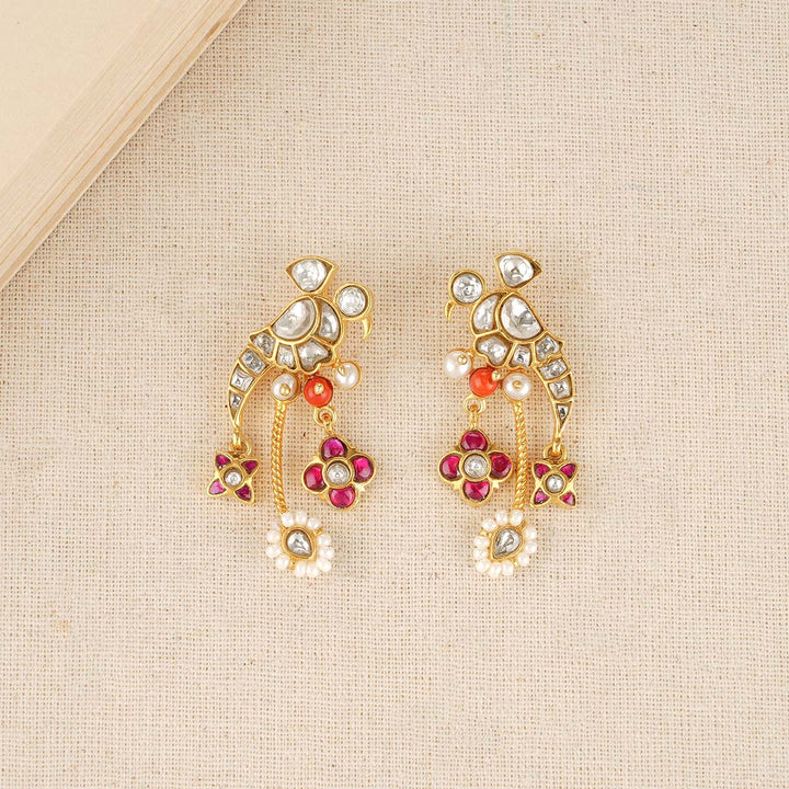 Flower bird Earrings