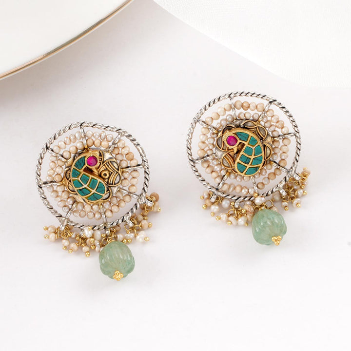 Golden Mirage Long Earrings