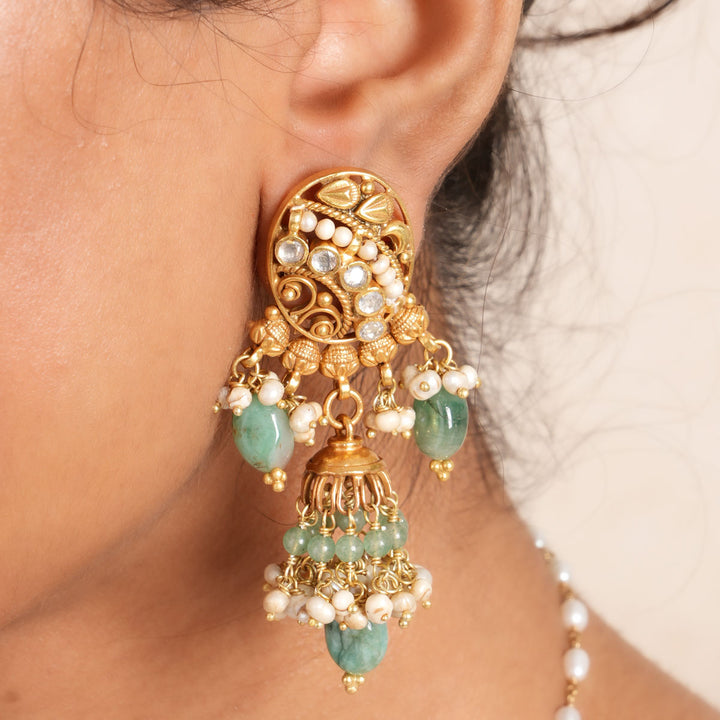 Sunlit Grove Long Earrings