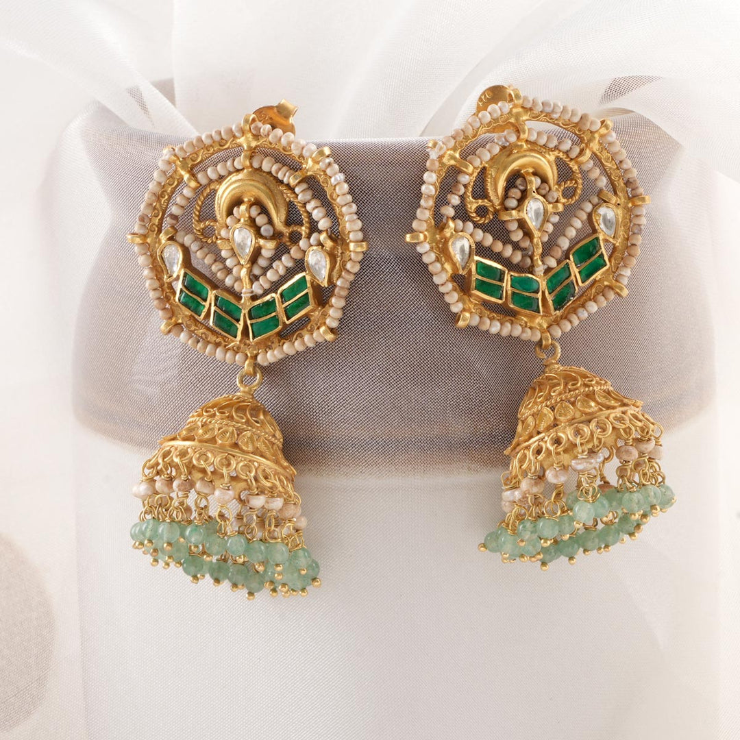 Boho Compass Long Earrings