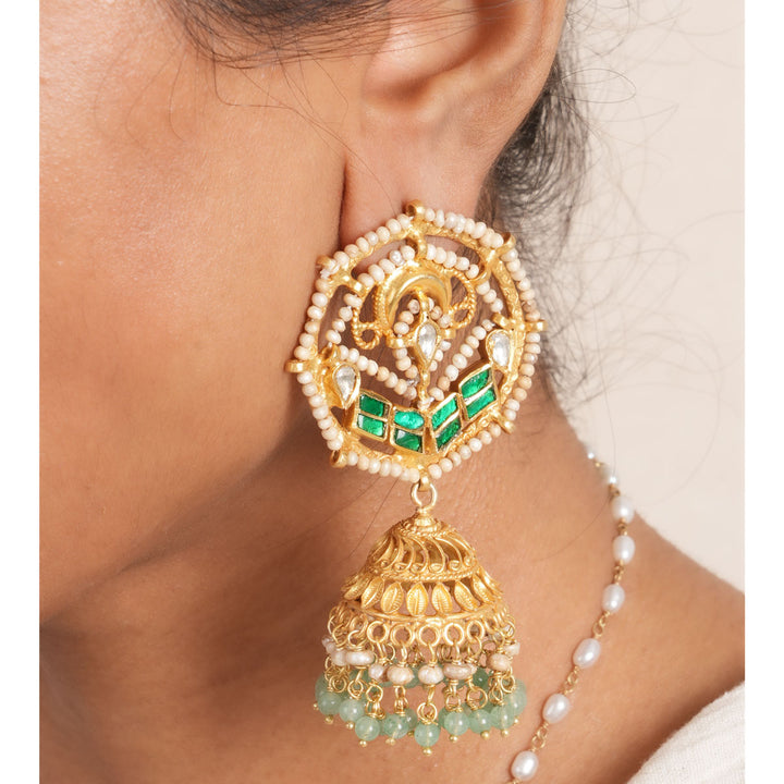 Boho Compass Long Earrings