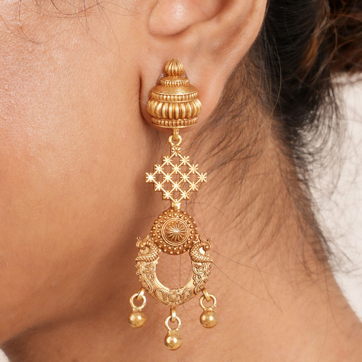 Rustic Pulse Long Earrings