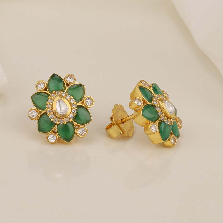 Glitz Greenish Stone Studs