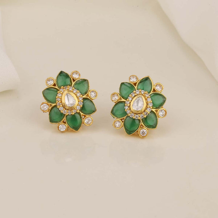 Glitz Greenish Stone Studs