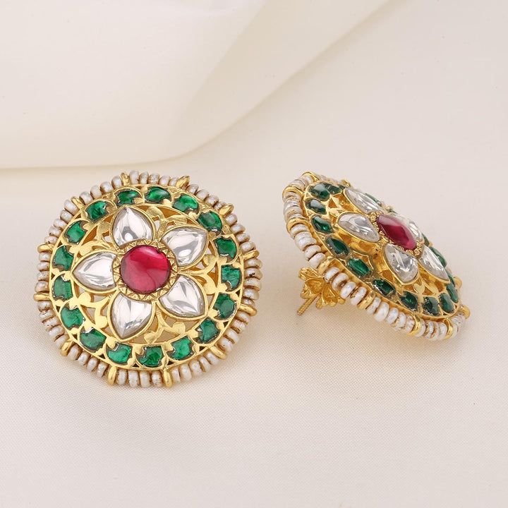 Zoniya Kundan Studs
