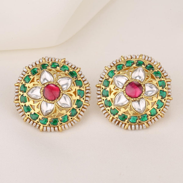 Zoniya Kundan Studs