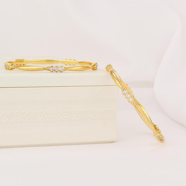 Golden Glow Stone Pair Bangle