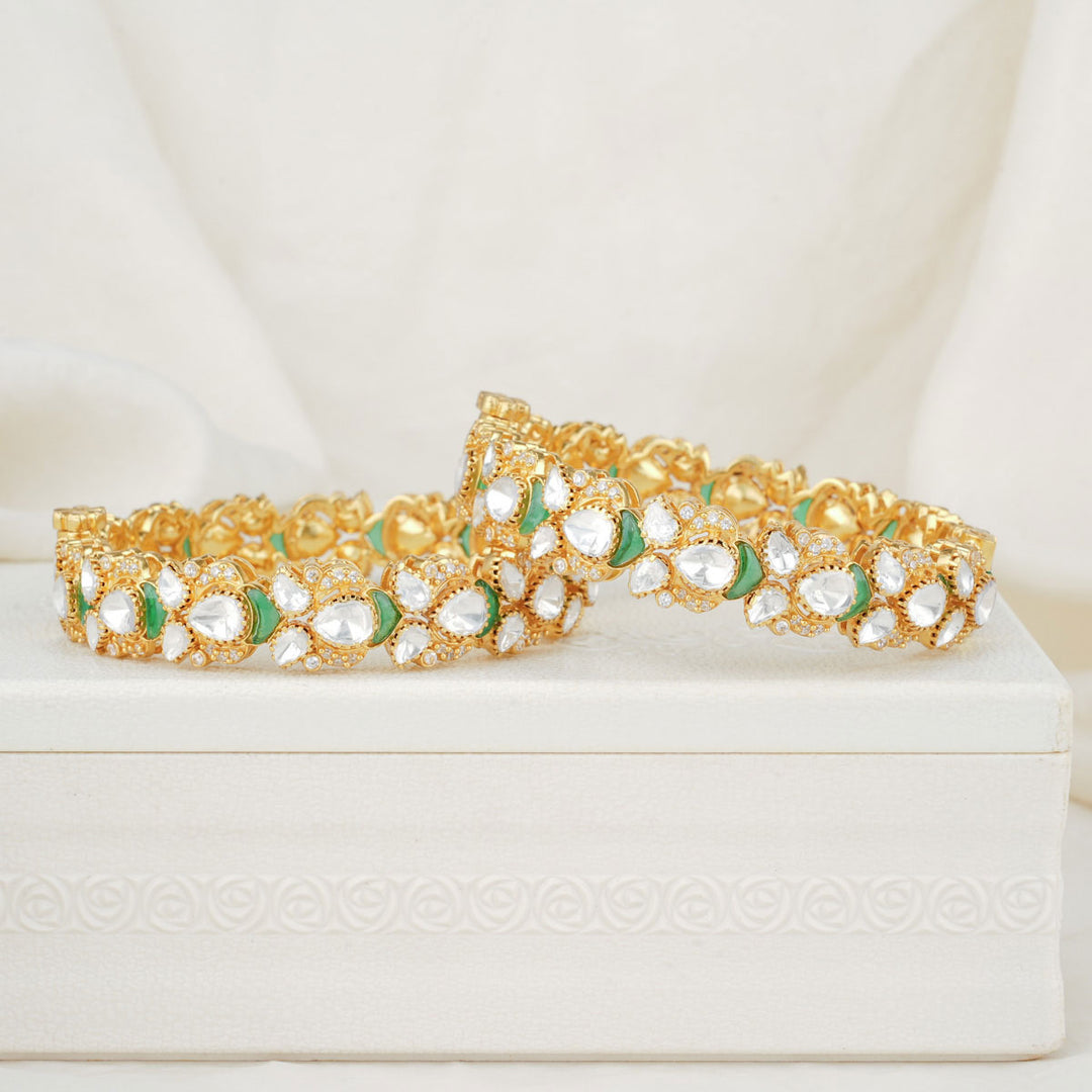 Designer Moissanite Pair Bangles