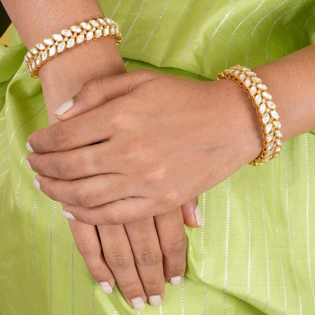 Hasika Moissanite Pair Bangles