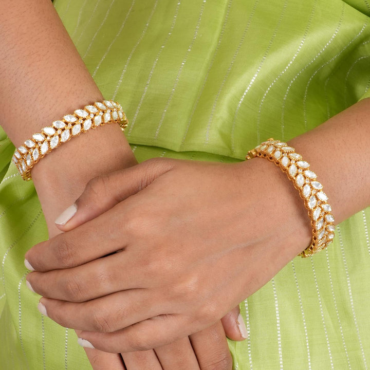 Hasika Moissanite Pair Bangles