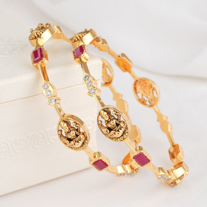 Lakshmika Stone Pair Bangle
