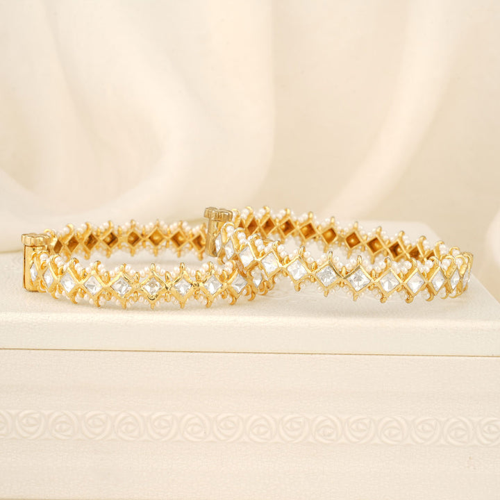 Attractive Moissanite Pair Bangles