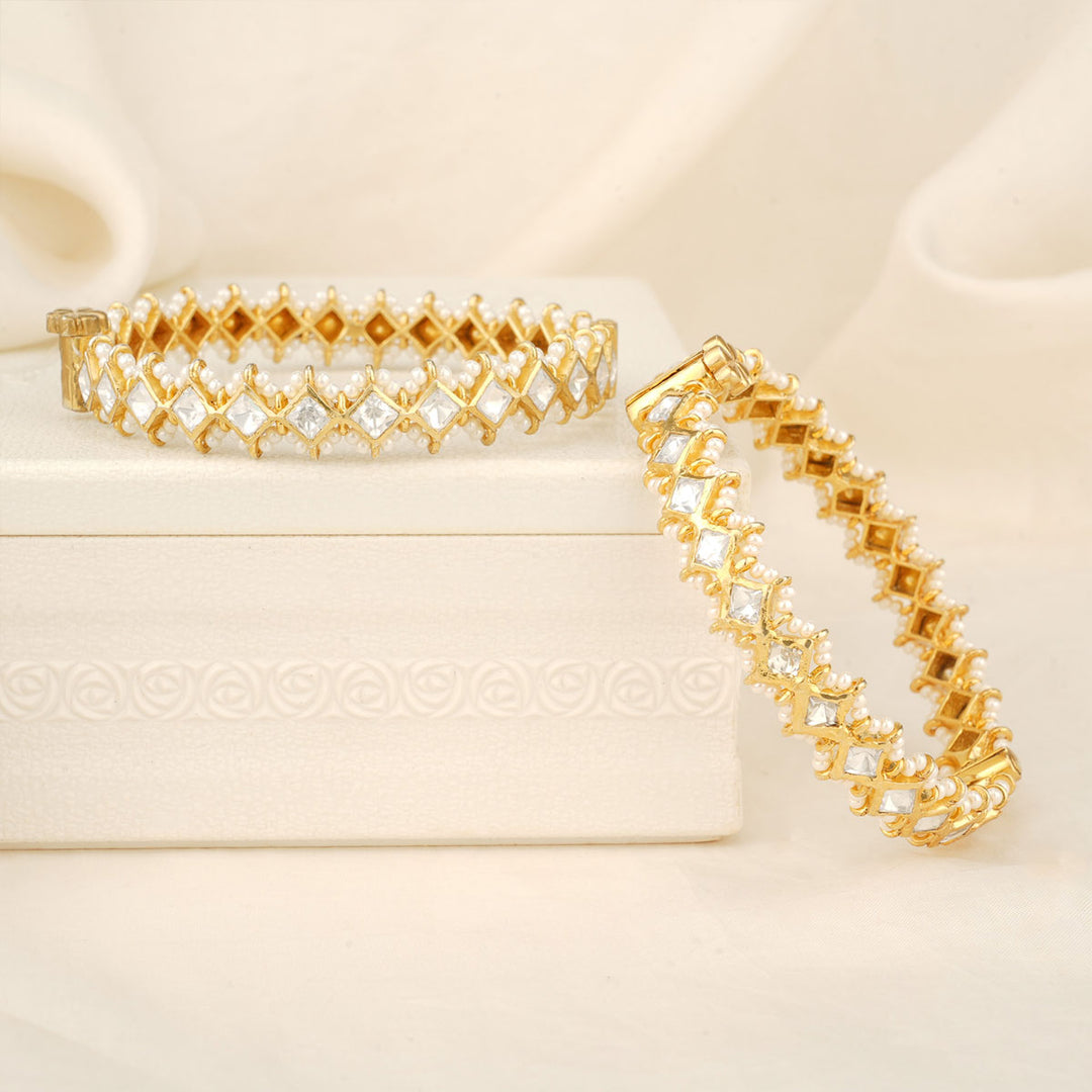 Attractive Moissanite Pair Bangles