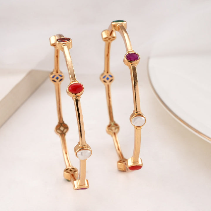 Brindhasri Stone Pair Bangle