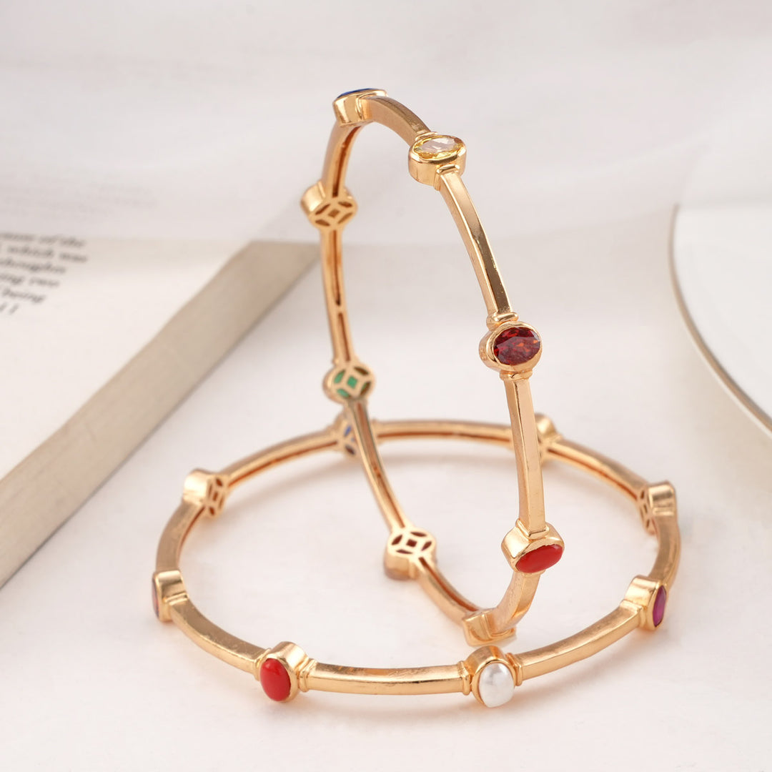 Brindhasri Stone Pair Bangle