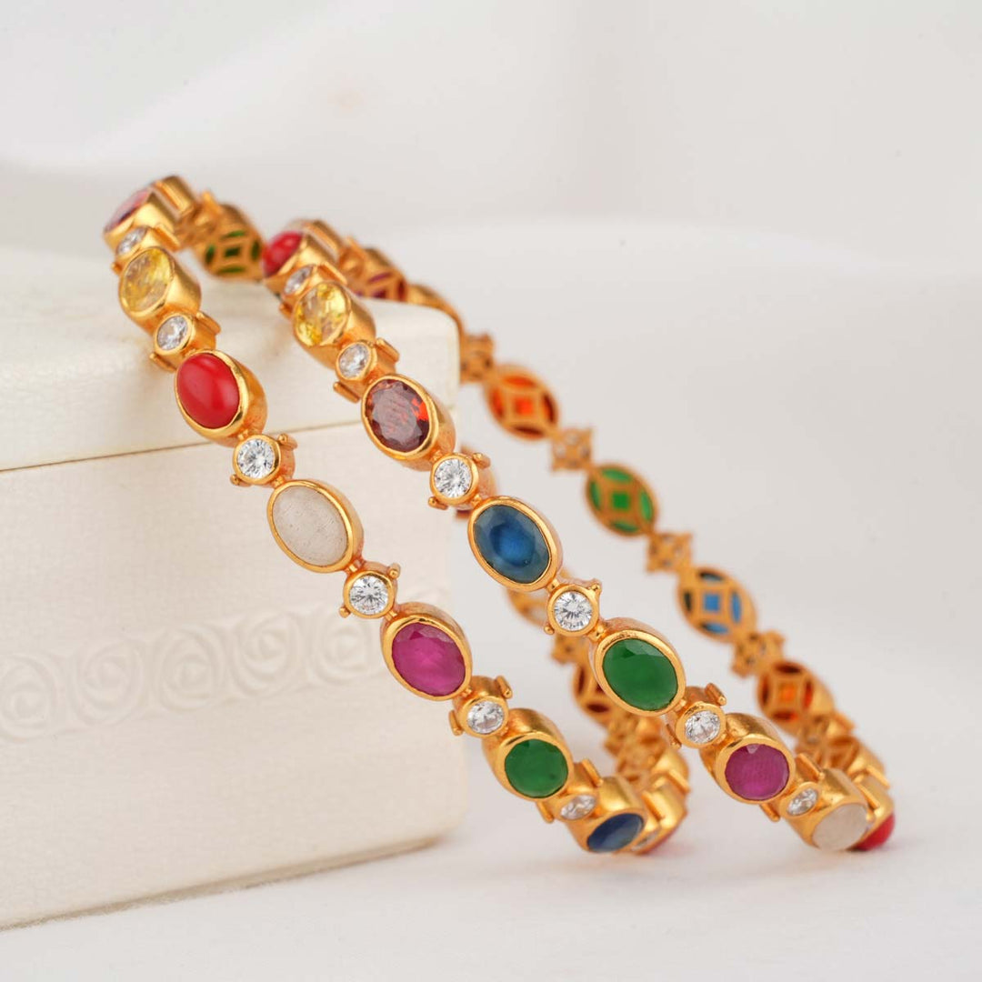 Laravika Stone Pair Bangles