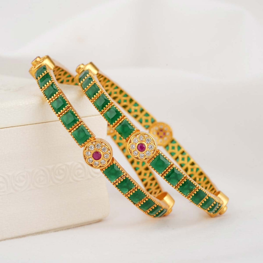 Aswathy Stone Pair Bangles