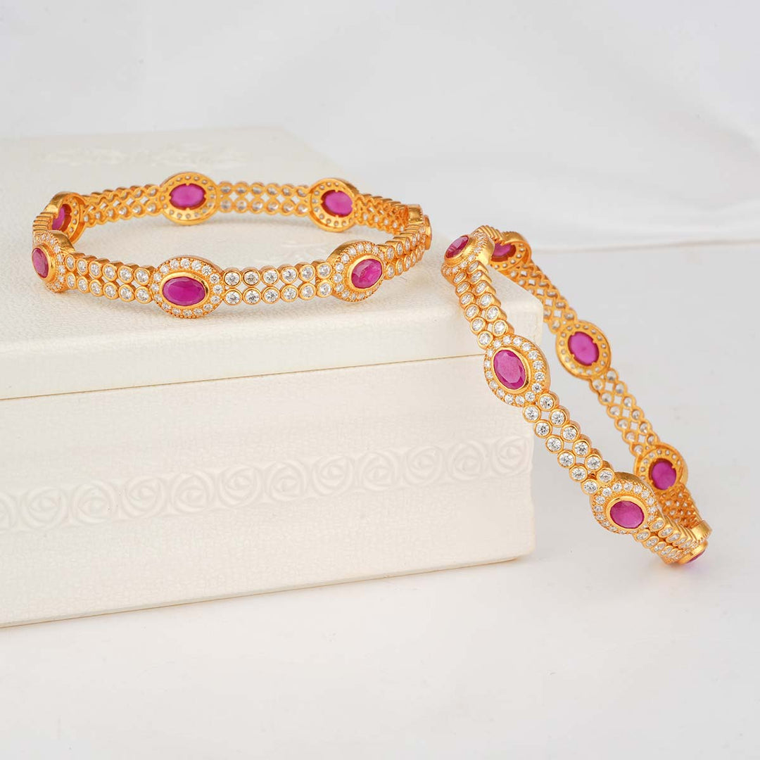 Pragathi Stone Pair Bangles