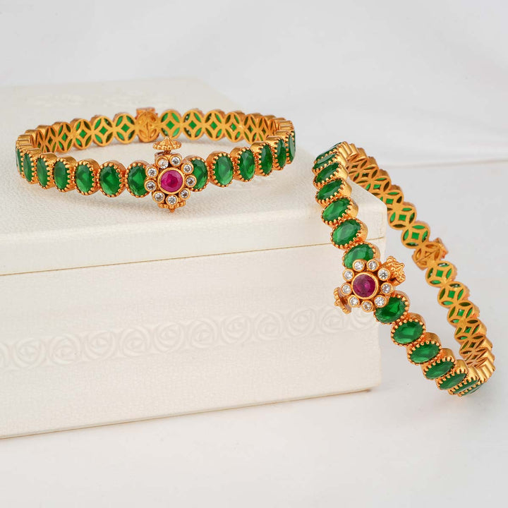 Tiyasri Stone Pair Bangles