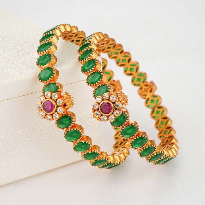 Tiyasri Stone Pair Bangles