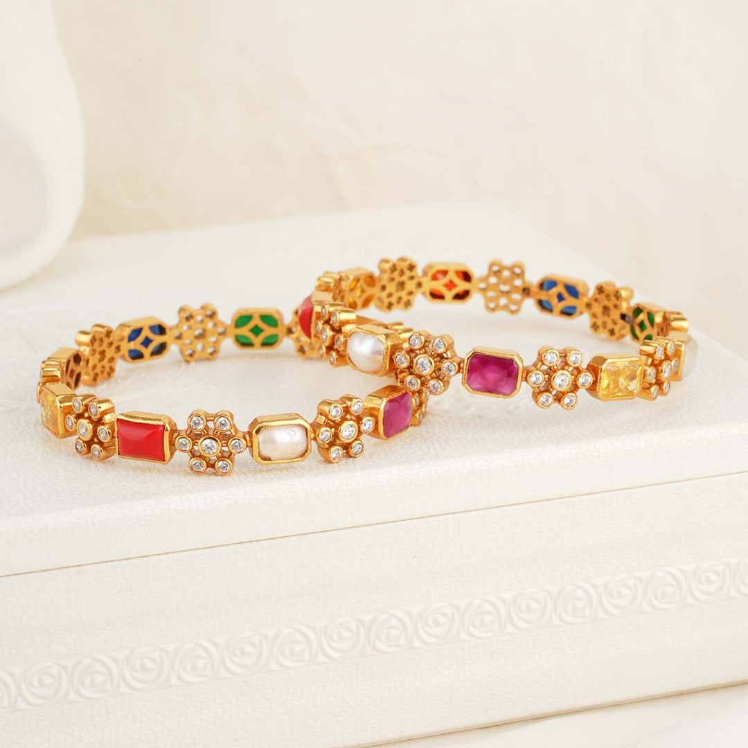 Petuniaya Stone Pair Bangles